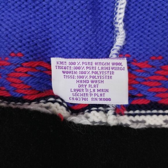 Merkley 100% Wool Patterned Beanie Beaded Pom Pom Tassel - Picture 9 of 9